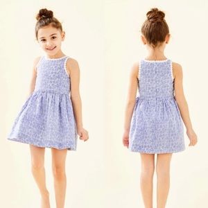 Lilly Pulitzer | Girls blue striped mini Tori dress, size 3